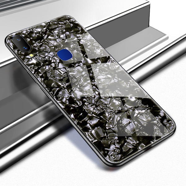 Redmi Note 7 / 7 Pro Luxury Marble Pattern Tempered Glass Case