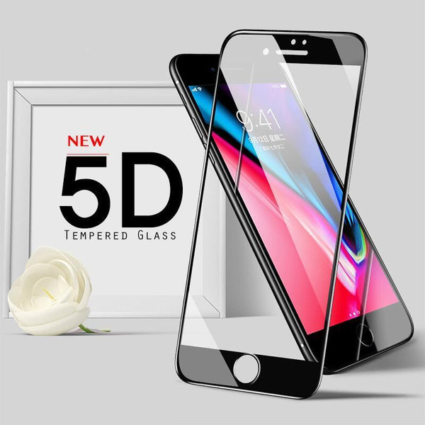 5D Tempered Glass Screen Protector for iPhone 7, 7 Plus
