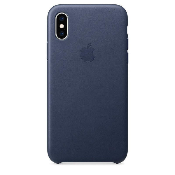 Apple iPhone X Series Leather Case - Midnight Blue