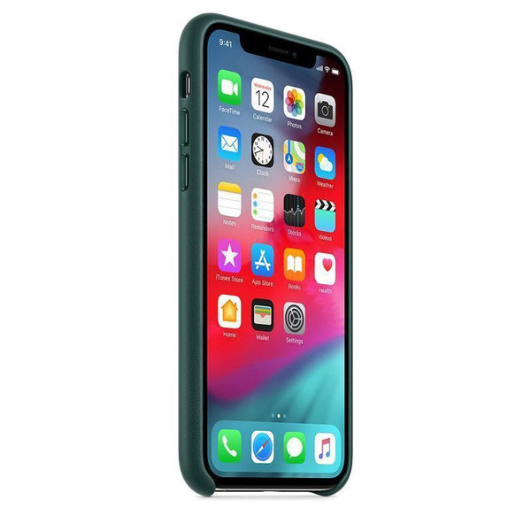Apple iPhone X Series Leather Case - Forest Green