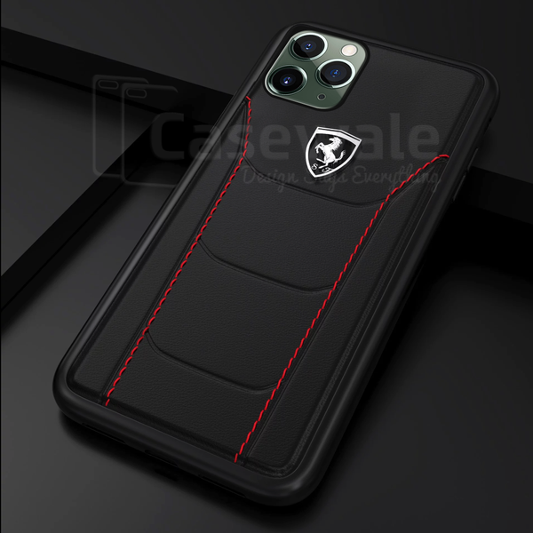 Ferrari ® Genuine Leather Crafted Limited Edition Case for iPhone 11 Series
