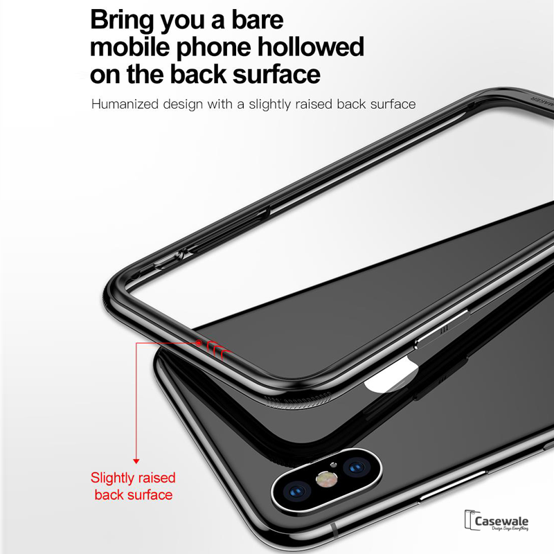 Baseus Aluminum Alloy Metal Bumper Phone Case For iPhone XS