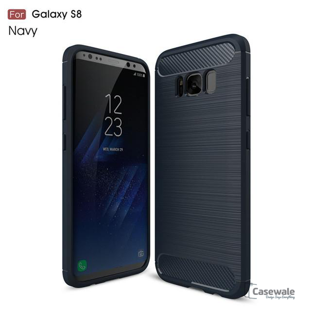 Samsung Galaxy S8, S8 Plus Carbon Fiber Back Cover