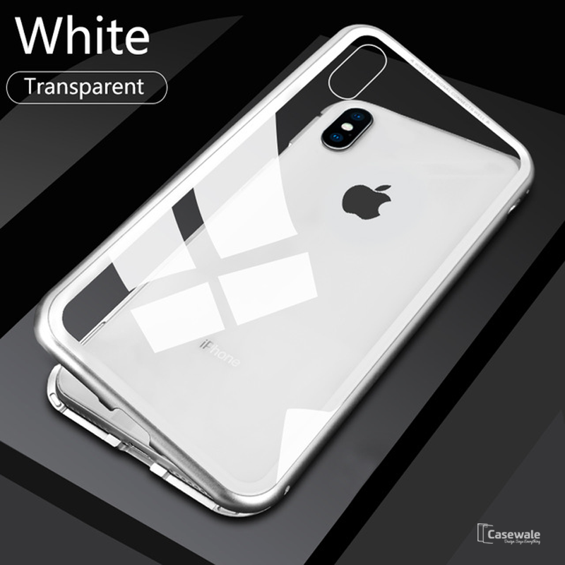 Electronic Auto-Fit Magnetic Glass Case for iPhone