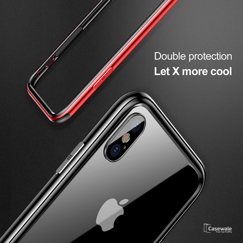 Baseus Aluminum Alloy Metal Bumper Phone Case For iPhone XS