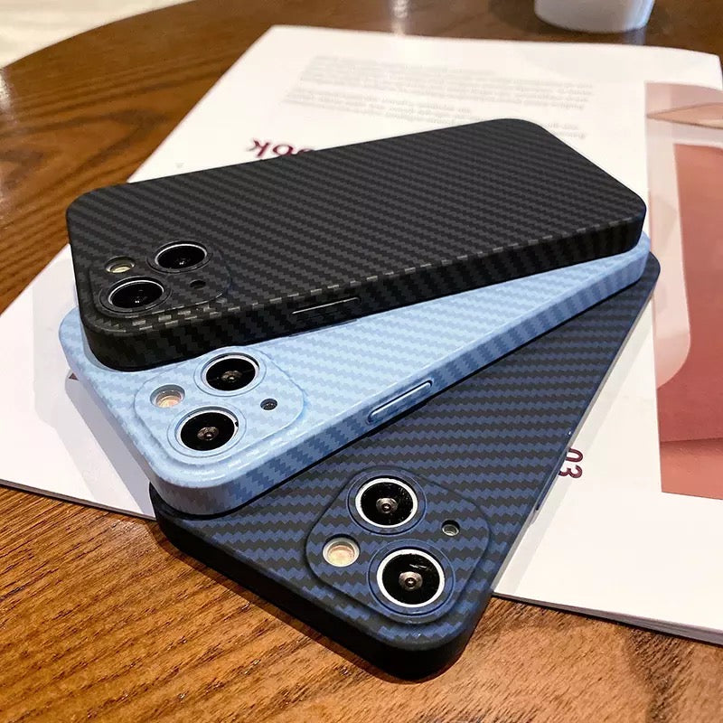 iPhone 14 Series Carbon Fiber Protective Phone Case