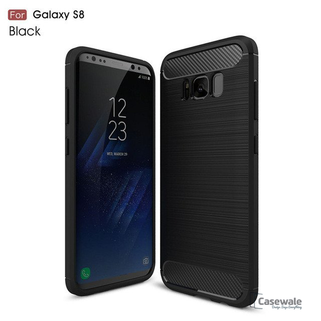 Samsung Galaxy S8, S8 Plus Carbon Fiber Back Cover