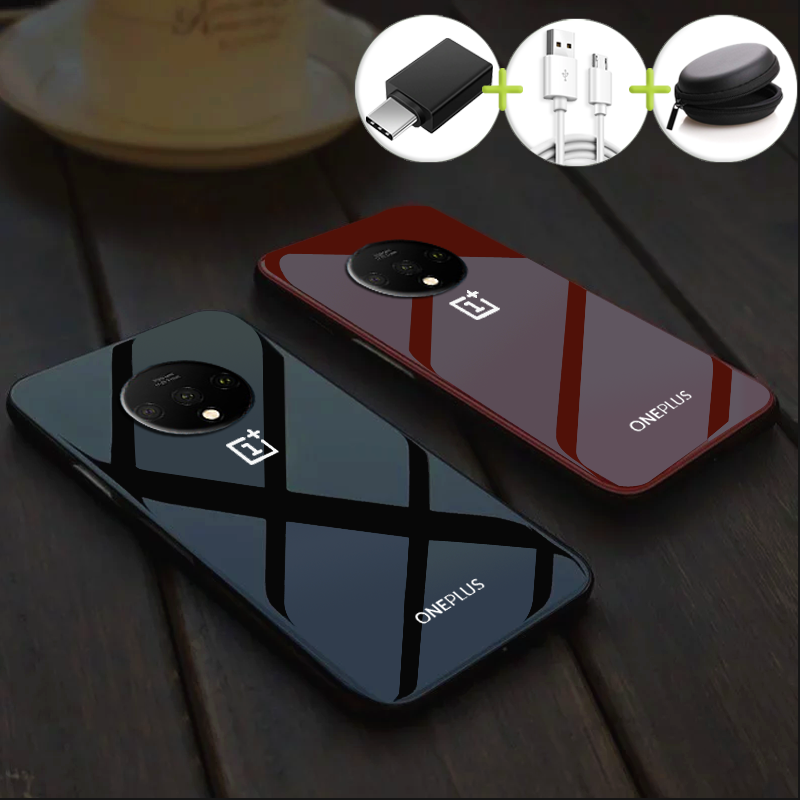 OnePlus Series Radium Glow Light Case (Free OTG+ USB Cable + Earphone Bag)