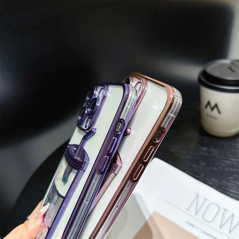 iPhone 12/13/14 Series Electroplating Coffee Cup Phone Case