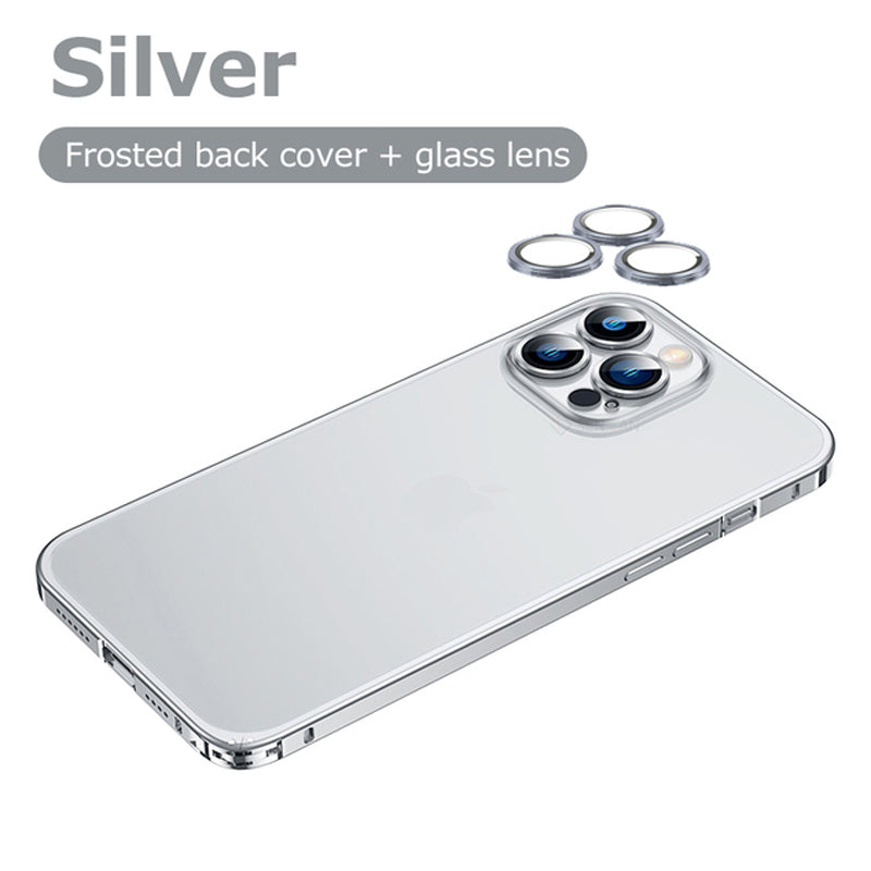 iPhone Series Metal Lock Bumper Case with Lens Ring Protection