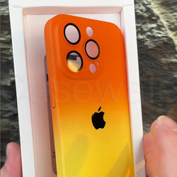 iPhone 13/14 Series Luxury 3D Matte Gradient Case with Lens Protection