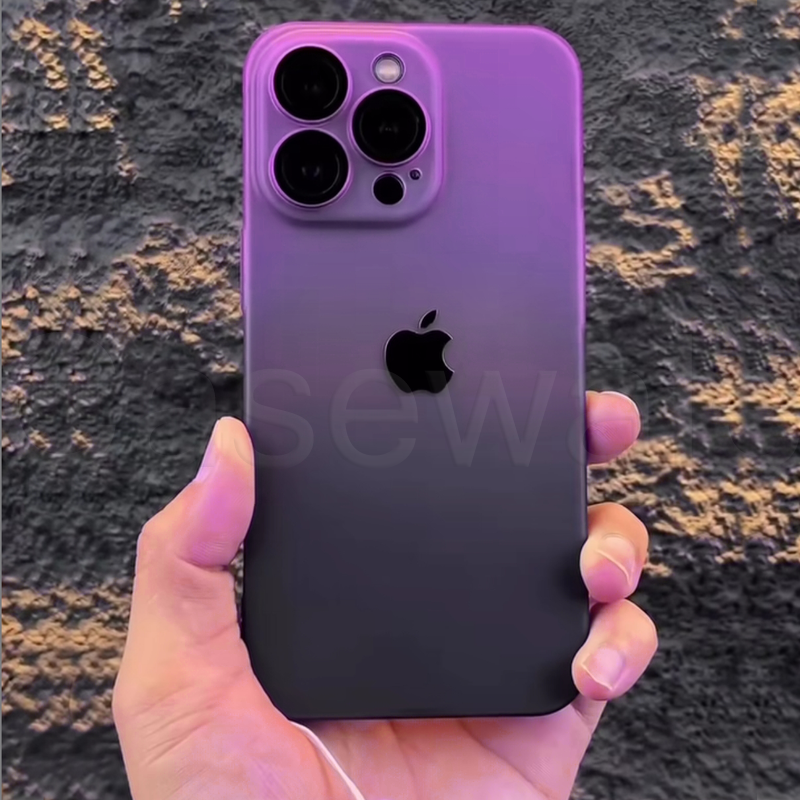 iPhone 11 Gradient Frosted Lanyard Case with Lens Protector