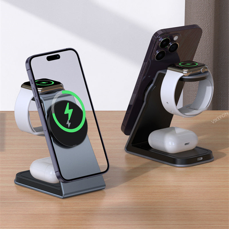 100W 3 in 1 Magnetic Wireless Fast Charging Station