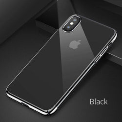 Apple iPhone X Electroplating ARC Edge Hard PC Clear Back Case