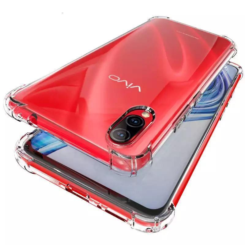 Transparent Safety Airbags Phone Case For Vivo V11 Pro
