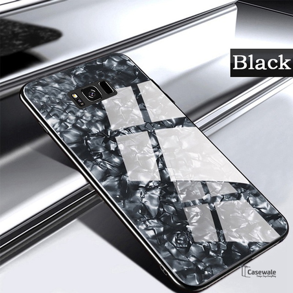Marble Pattern Tempered Glass Case for Galaxy S8/ S8 Plus