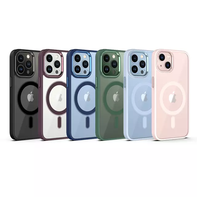 iPhone 14 Series Magsafe Hybrid Clear Case with Camera Lens Protection