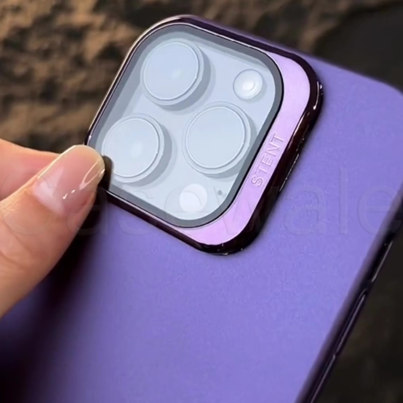 iPhone 14 Series Camera Lens Protector Solid kickstand Case