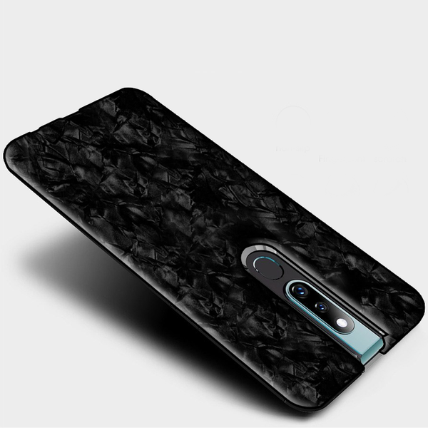 Oppo F11 / F11 Pro Luxury Marble Pattern Tempered Glass Case