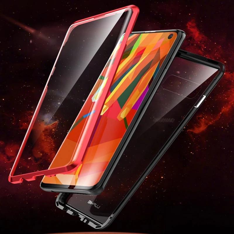 Galaxy S10 / S10 Plus LUPHIE Double Sided Aluminum Metal Glass Case