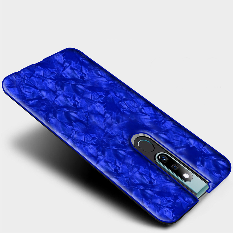 Oppo F11 / F11 Pro Luxury Marble Pattern Tempered Glass Case