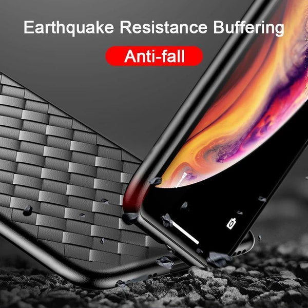 Luxury Grid Weaving Ultra Thin Protective Case for iPhone XR