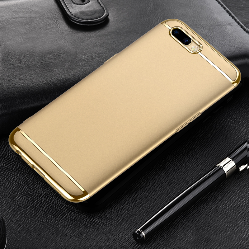 Luxury 3 in1 Electroplating Back Case For Oppo F9