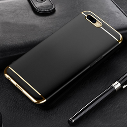 Luxury 3 in1 Electroplating Back Case For Oppo F9