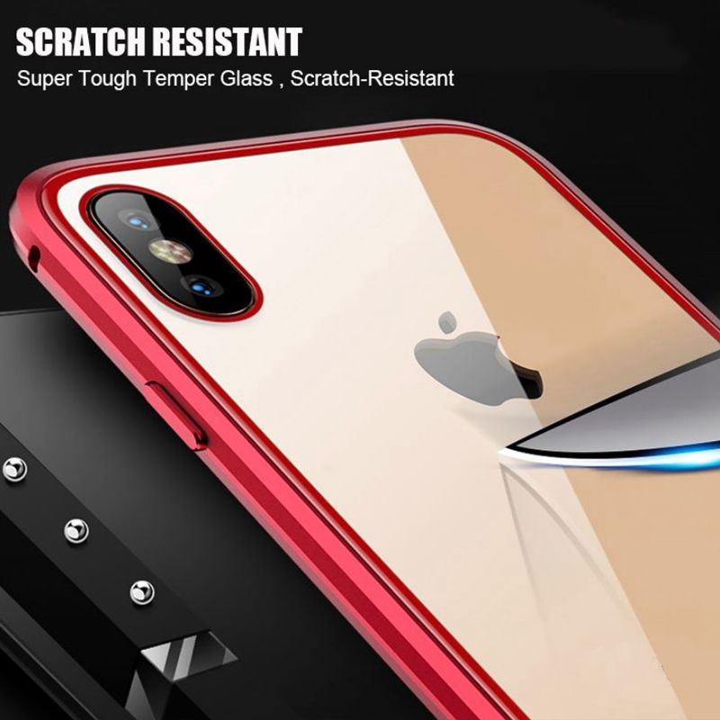 Double Sided Tempered Glass Magnetic Case for iPhone XR/Xs Max