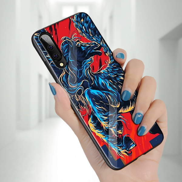 Galaxy A50 Different Marble Patterns Glass Case