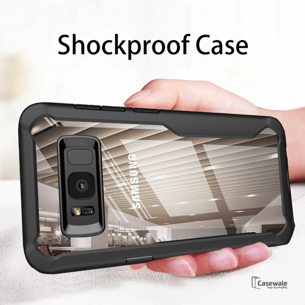 LUPHIE Shockproof Transparent Case for Galaxy S8/ S8 Plus