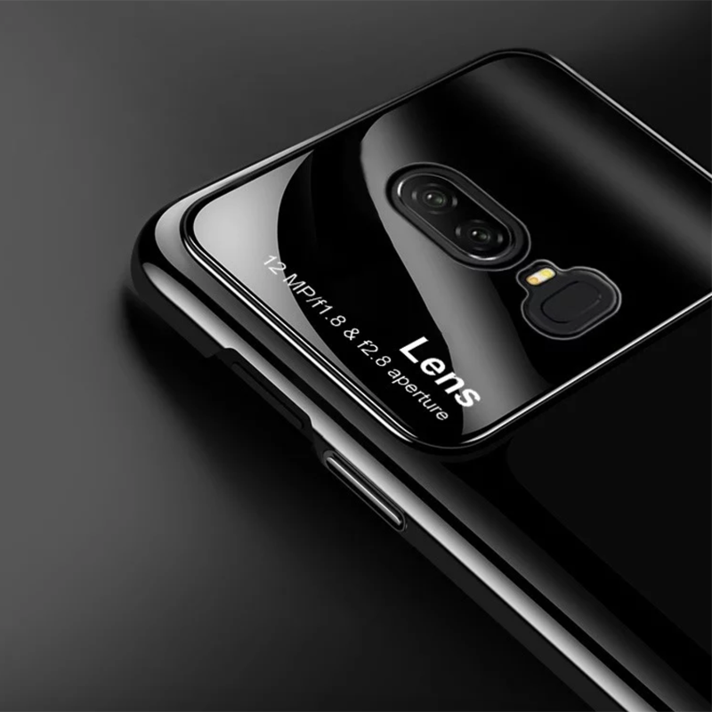 Smooth Ultra Thin Glass Mirror Effect Case For OnePlus 6