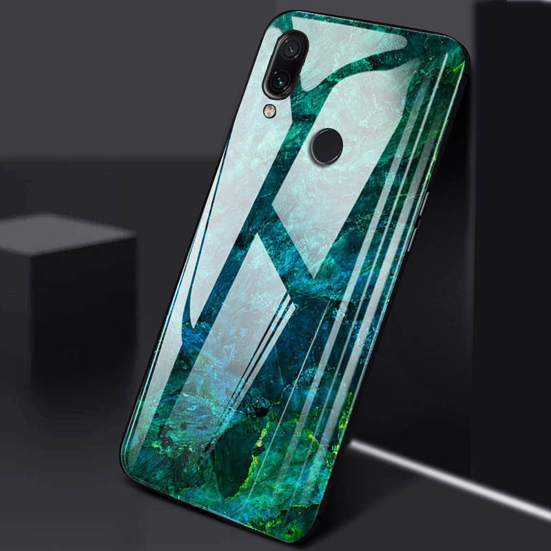 Redmi Note 7 / 7 Pro Luxury Artistic Marble Glass Phone Case