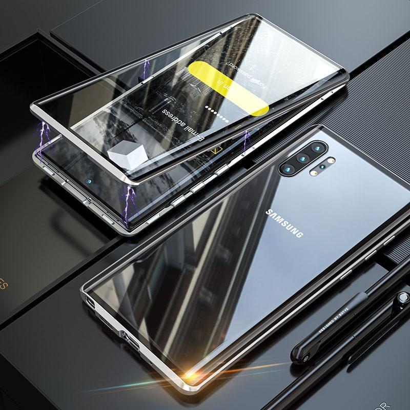 Double Sided Tempered Glass Magnetic Case For Galaxy Note 10/ Note 10 Plus
