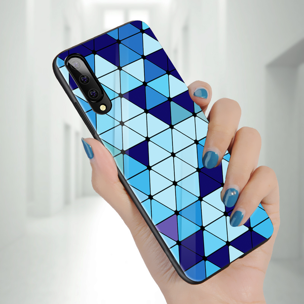 Galaxy A50 Different Marble Patterns Glass Case