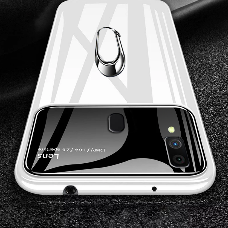 Galaxy A30 Luxury Mirror Effect Ring Bracket Case