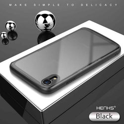 iPhone XR Luxury Transparent Glass Case