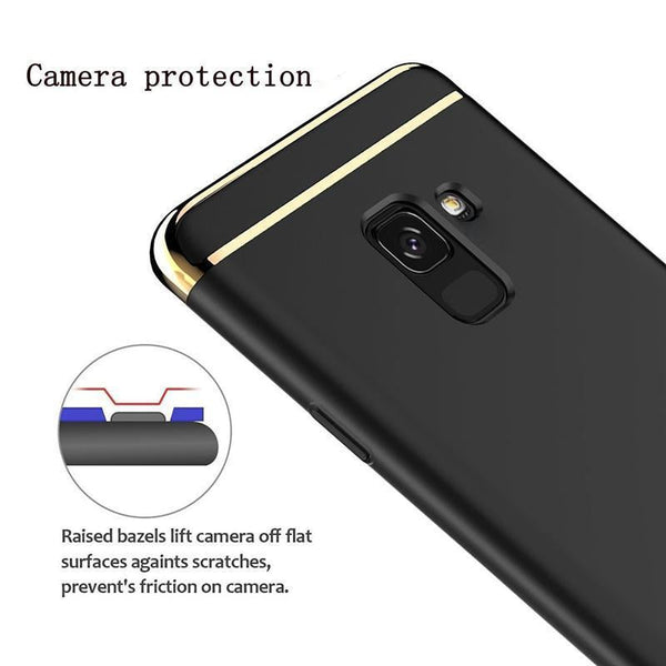 3 IN 1 Electroplated Full Protection Case for Galaxy A6