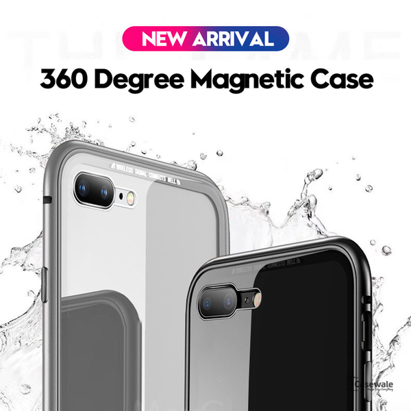 Electronic Auto-Fit Magnetic Glass Case Oppo F9 Pro