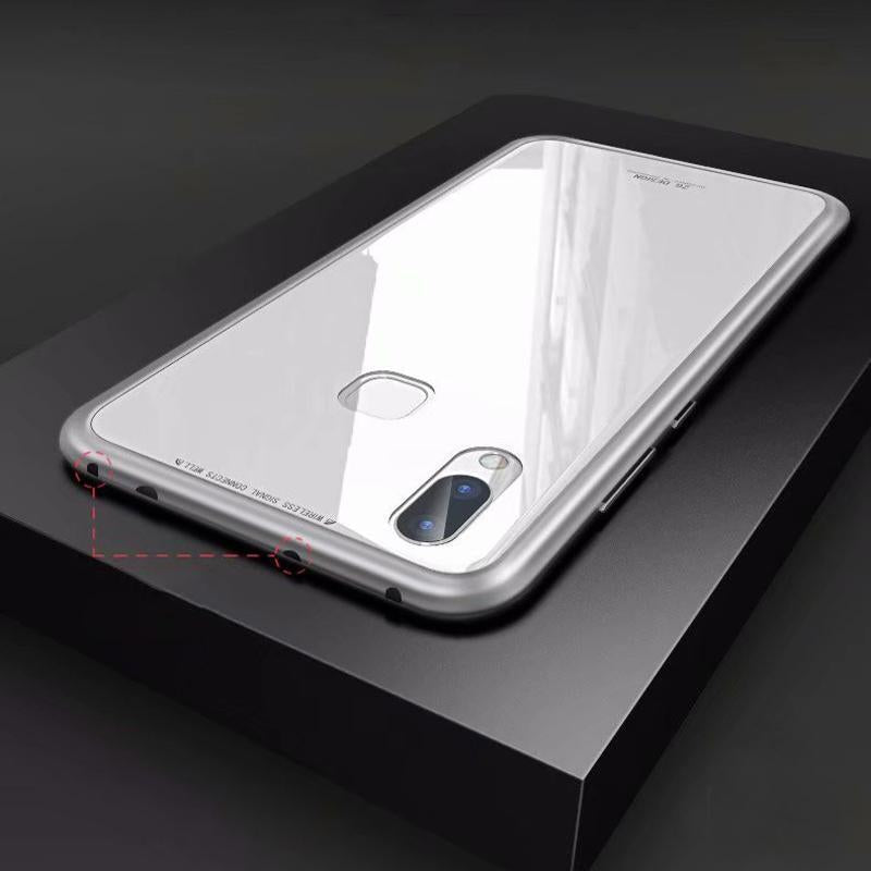 Tempered Glass Magnetic Adsorption Case for Redmi Note 5 Pro