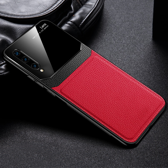 (3 IN 1 COMBO )GALAXY A7 LEATHER LENS LUXURY CARD HOLDER CASE + EARPHONES + 5D TEMPERED GLASS