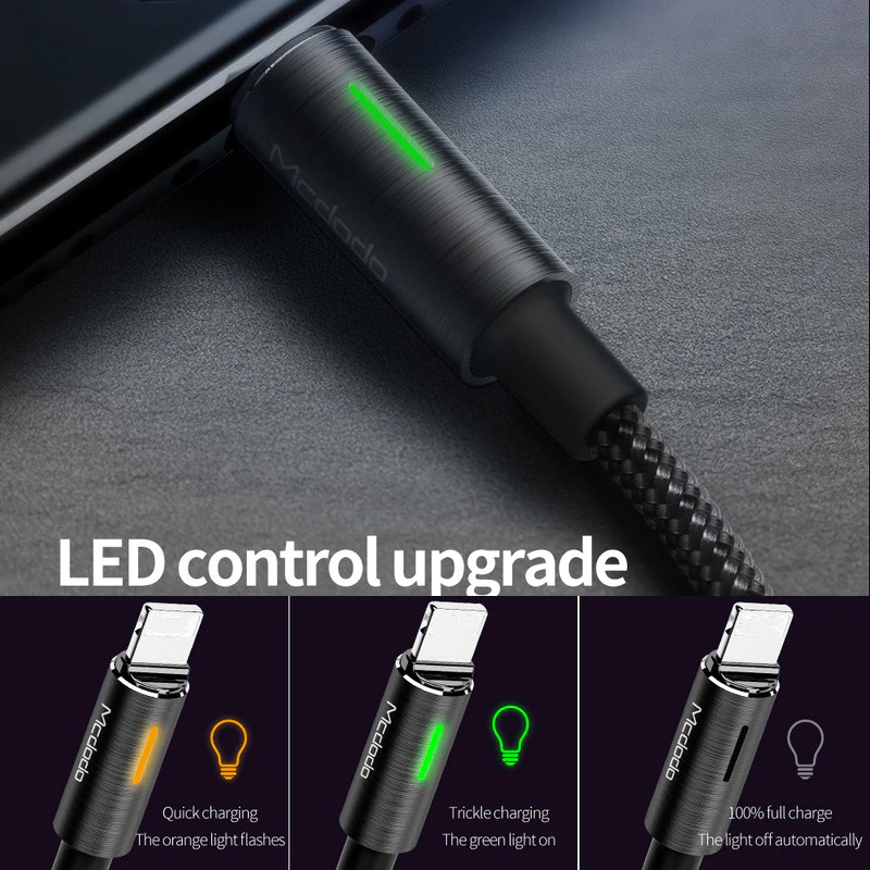 Mcdodo Lightning Cord Auto Disconnect Fast Charging Cable for iPhone