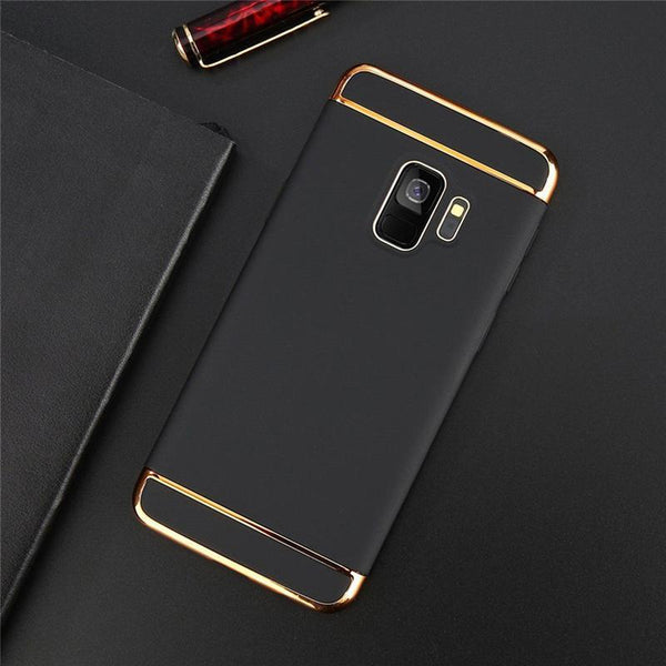 3 IN 1 Electroplated Full Protection Phone Case for Galaxy J6