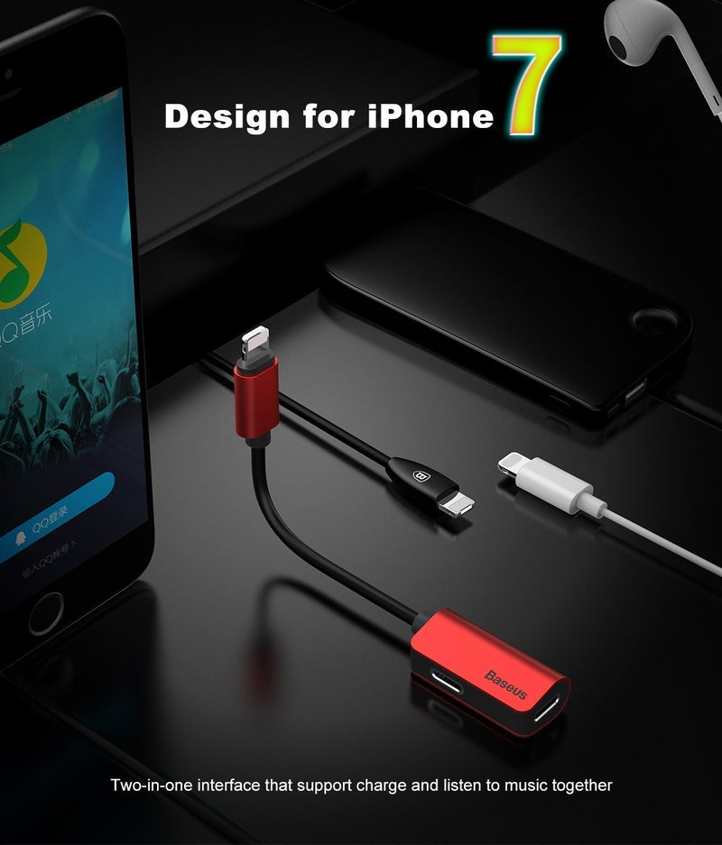 3 in 1 Audio Cable Adapter For iPhone