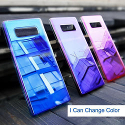 Luxury Ultra-thin Gradient Color Transparent Hard Case for Galaxy Note 8