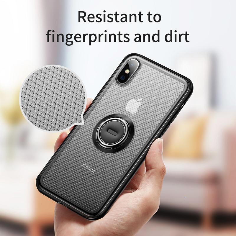 iPhone XS Baseus Ring Holder Stand Phone Case