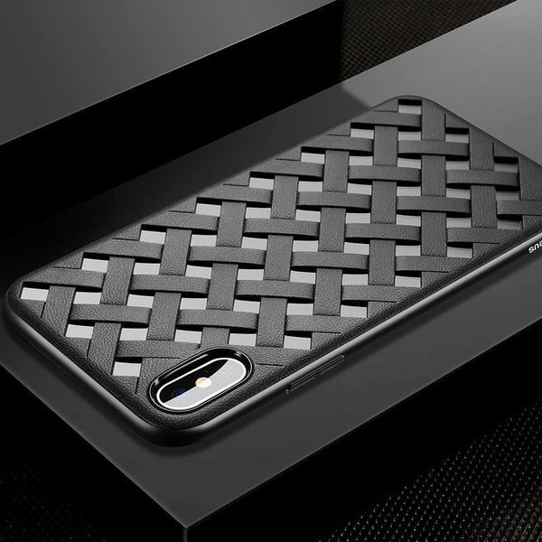 Baseus Luxury Hollow Grid Weave Case for iPhone X