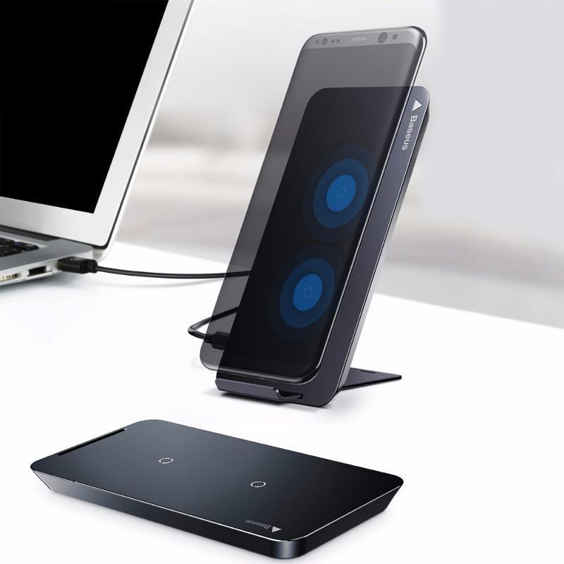 Phone Charger QI Wireless Charging Dock Station for iPhone/ Samsung