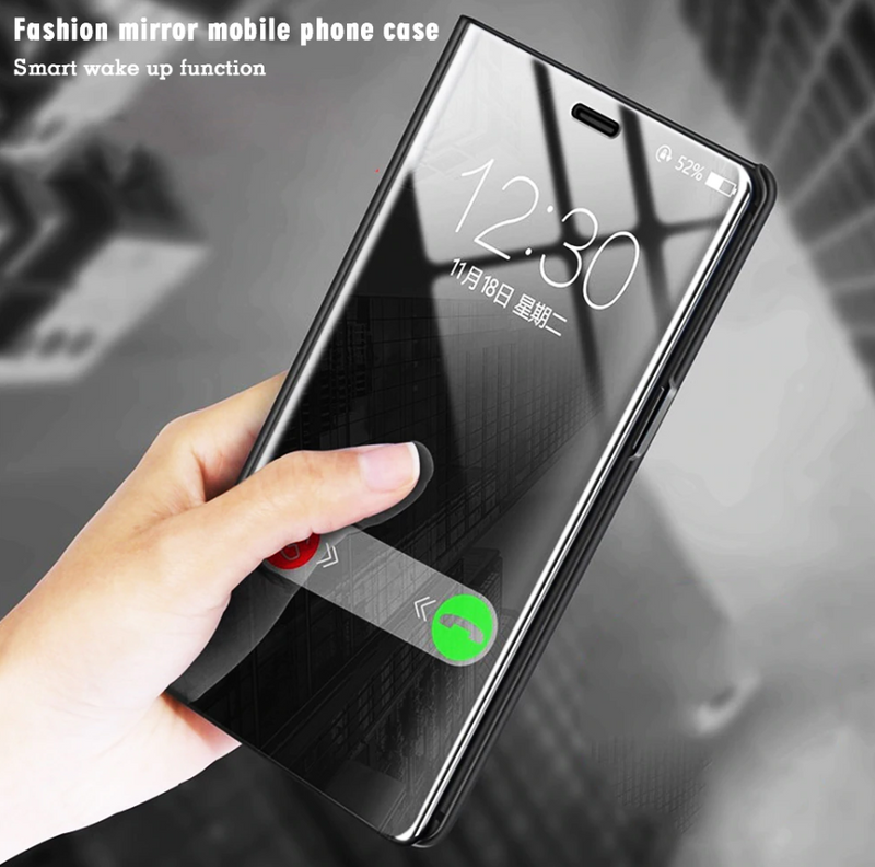 Galaxy A70 Clear View Smart Mirror Flip Case [Non-Sensor]