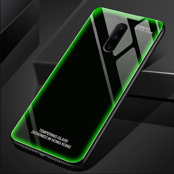 OnePlus 7 / 7 Pro Aurora Tempered Glass Neon Glowing Case